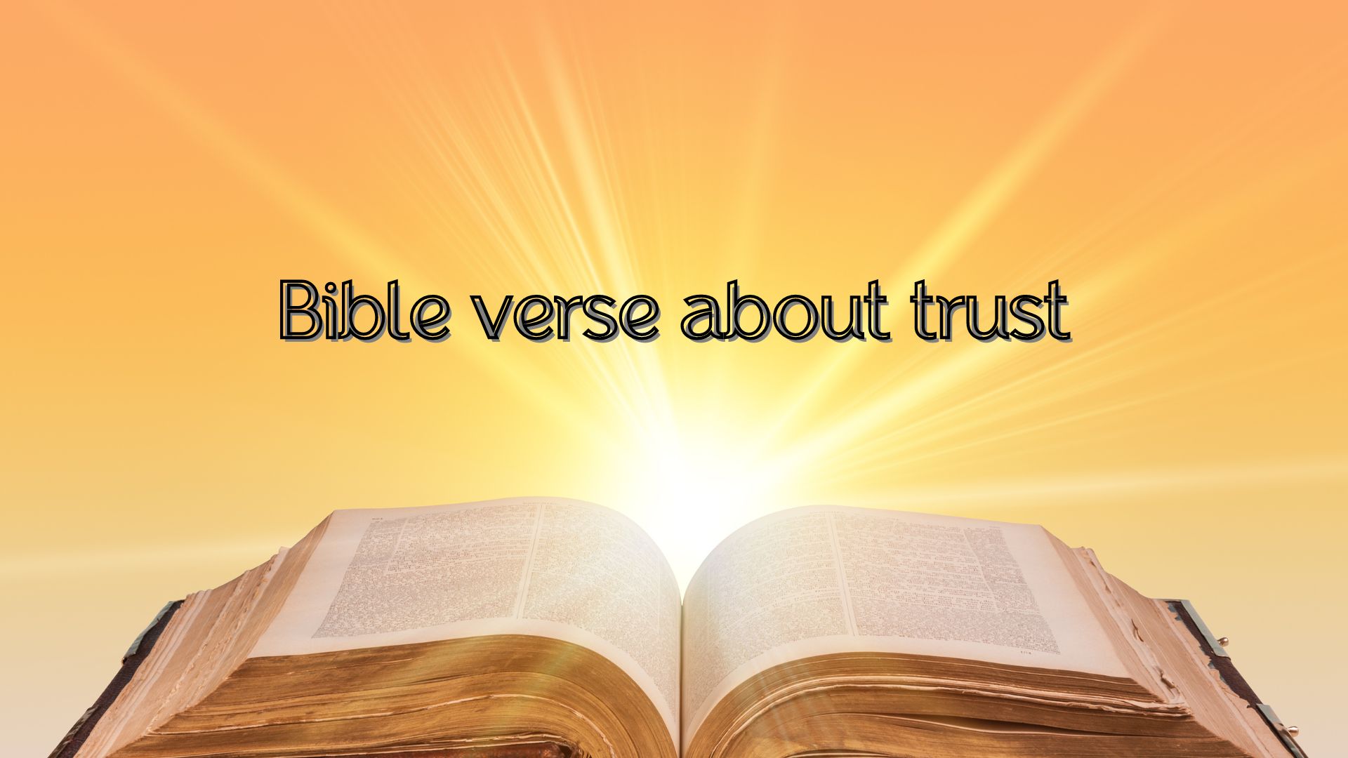 Bible verse about trust